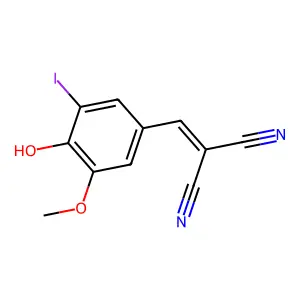 2-[(4-Hydroxy-3-iodo-5-methoxyphenyl)methylene]malononitrile structure