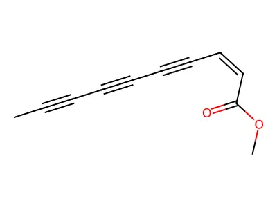 2-Decene-4,6,8-triynoic acid, methyl ester, (Z)- structure