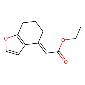 ethyl (2E)-2-(6,7-dihydro-5H-1-benzofuran-4-ylidene)acetate structure