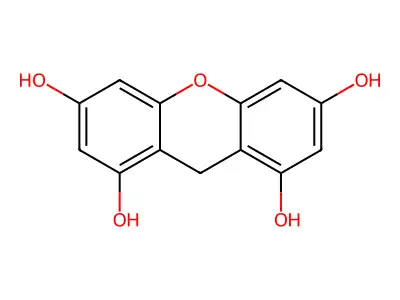 9H-xanthene-1,3,6,8-tetrol structure