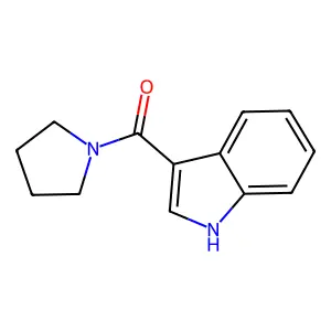 3-(pyrrolidine-1-carbonyl)-1H-indole structure