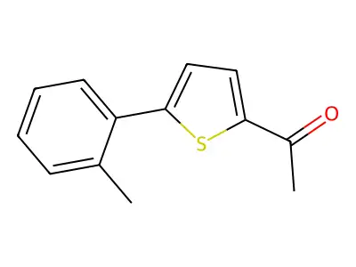 1-[5-(2-Methylphenyl)-2-thienyl]ethanone structure