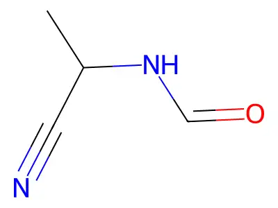 N-(1-Cyanoethyl)formamide structure