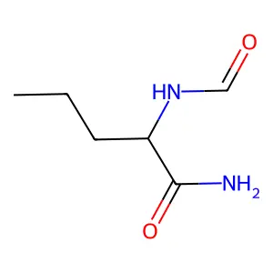 2-甲酰氨基戊酰胺 structure