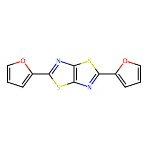 2,5-Bis(furan-2-yl)-[1,3]thiazolo[5,4-d][1,3]thiazole structure