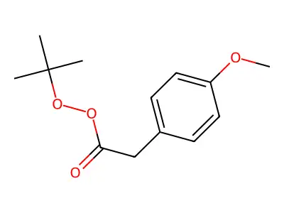 Tert-butyl 2-(4-methoxyphenyl)ethaneperoxoate structure