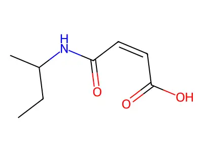 (Z)-4-(butan-2-ylamino)-4-oxobut-2-enoic acid structure