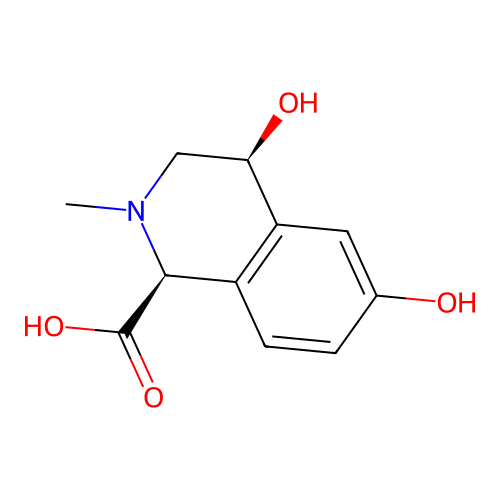 4,6-Dihydroxy-2-methyl-1,2,3,4-tetrahydroisoquinoline-1-carboxylic acid structure