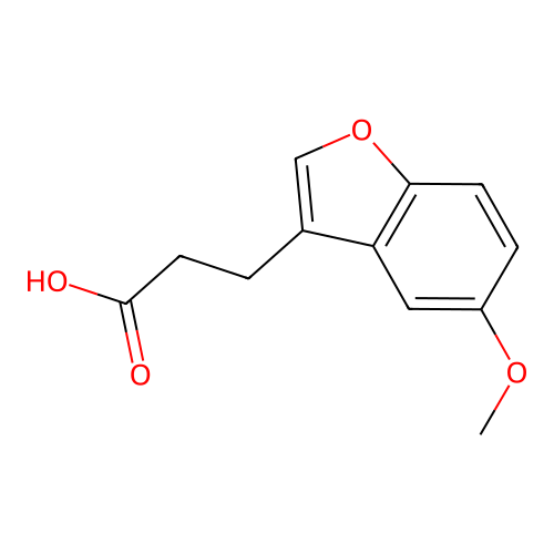 3-(5-Methoxy-1-benzofuran-3-yl)propanoic acid structure