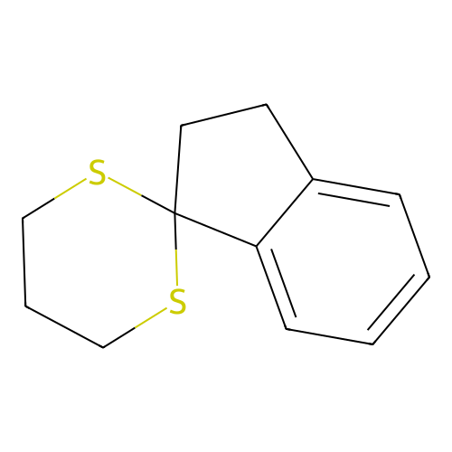 Spiro[indan-1,2'-(1,3)-dithiane] structure