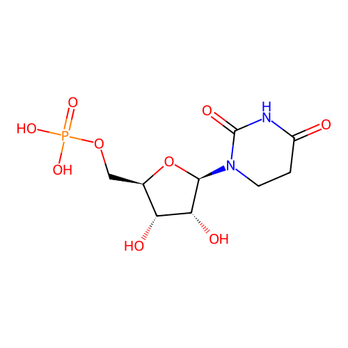 5,6-Dihydrouridine 5'-monophosphate structure