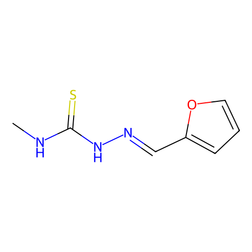 1-(2-Furanylmethylideneamino)-3-methylthiourea structure