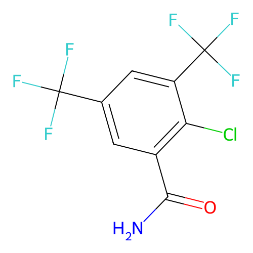3,5-Bis(trifluoromethyl)-2-chlorobenzamide structure
