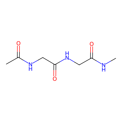 N-Acetylglycylglycine methylamide structure