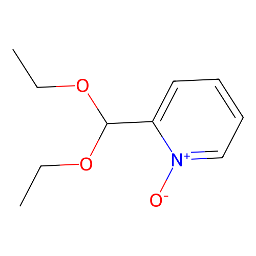 2-(Diethoxymethyl)-1-oxidopyridin-1-ium structure