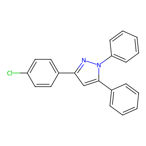 3-(4-Chlorophenyl)-1,5-diphenyl-1h-pyrazole structure