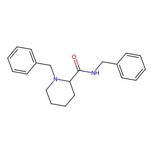 N,1-dibenzylpiperidine-2-carboxamide structure