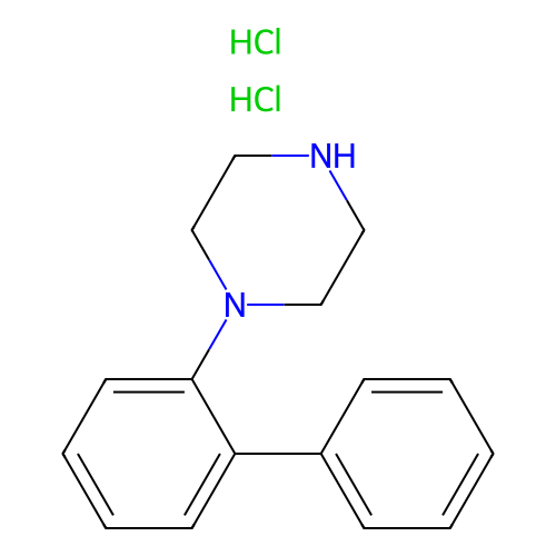 1-(Biphenyl-2-yl)piperazine dihydrochloride structure