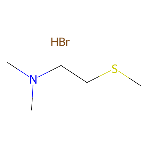 N,N-dimethyl-2-methylsulfanylethanamine;hydrobromide structure
