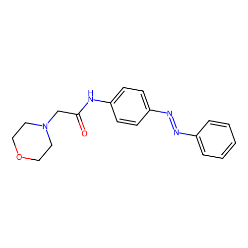 4-Morpholineacetamide, N-[4-(2-phenyldiazenyl)phenyl]- structure