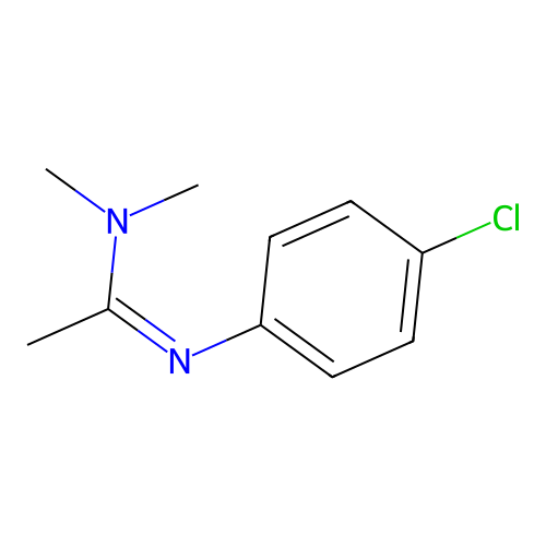 N'-(4-chloro-phenyl)-N,N-dimethyl-acetamidine structure
