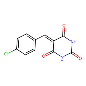 5-(4-Chloro-benzylidene)-pyrimidine-2,4,6-trione structure