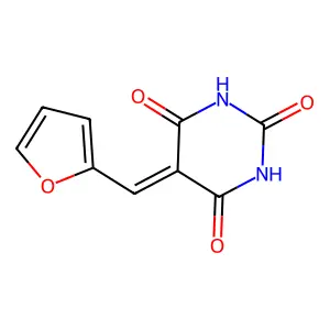 5-Furfurylidenebarbituric acid structure