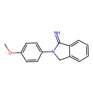 2-(4-methoxyphenyl)-3H-isoindol-1-imine structure