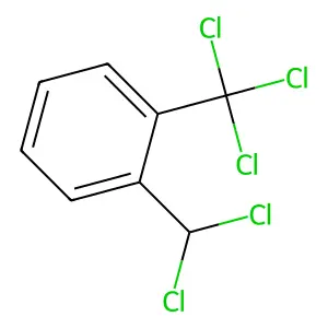1-(Dichloromethyl)-2-(trichloromethyl)benzene structure