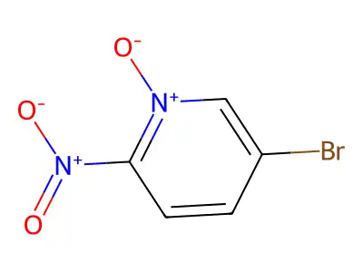 5-Bromo-2-nitro-1-oxidopyridin-1-ium structure