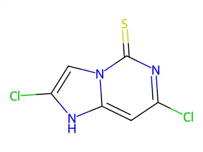 2,7-dichloro-1H-imidazo[1,2-c]pyrimidine-5-thione structure