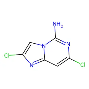 2,7-Dichloroimidazo[1,2-c]pyrimidin-5-amine structure