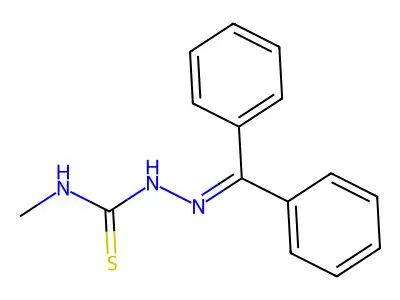 1-(Benzhydrylideneamino)-3-methylthiourea structure