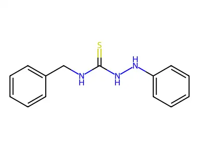 Hydrazinecarbothioamide, 2-phenyl-N-(phenylmethyl)- structure