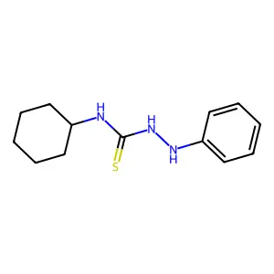 4-Cyclohexyl-1-phenyl-3-thiosemicarbazide structure