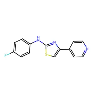 N-(4-Fluorophenyl)-4-(4-pyridinyl)-1,3-thiazol-2-amine structure