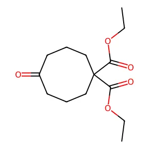 Diethyl 5-oxocyclooctane-1,1-dicarboxylate structure
