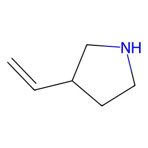 (3R)-3-ethenylpyrrolidine structure