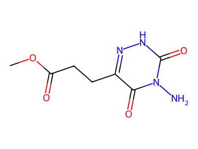 Methyl 3-(4-amino-3,5-dioxo-2,3,4,5-tetrahydro-1,2,4-triazin-6-yl)propanoate structure