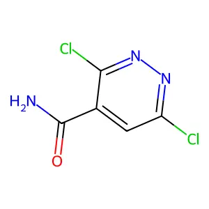 3,6-Dichloropyridazine-4-carboxamide structure