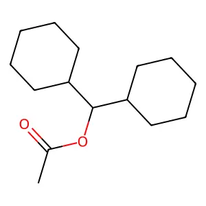 Dicyclohexylmethyl acetate structure