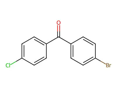 (4-Bromophenyl)(4-chlorophenyl)methanone structure
