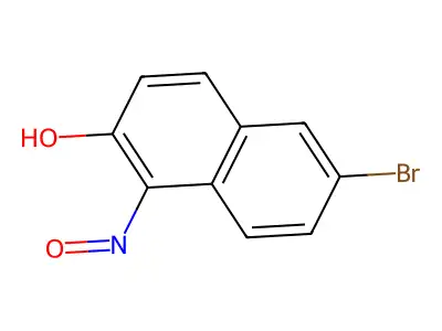 2-Naphthalenol, 6-bromo-1-nitroso- structure