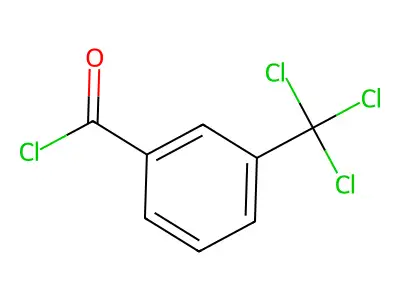 3-(Trichloromethyl)benzoyl chloride structure
