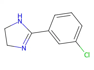 2-(3-chlorophenyl)-4,5-dihydro-1H-imidazole structure