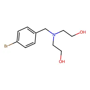 2-[(4-Bromophenyl)methyl-(2-hydroxyethyl)amino]ethanol structure
