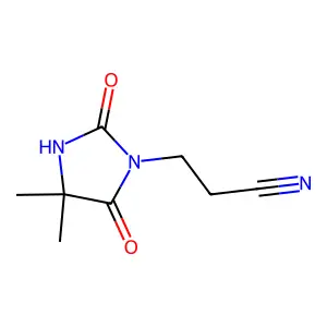 3-(4,4-Dimethyl-2,5-dioxoimidazolidin-1-yl)propanenitrile structure