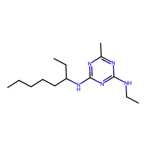 4-N-ethyl-6-methyl-2-N-octan-3-yl-1,3,5-triazine-2,4-diamine structure