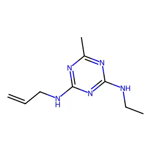 N-Ethyl-N'-(2-propenyl)-6-methyl-1,3,5-triazine-2,4-diamine structure