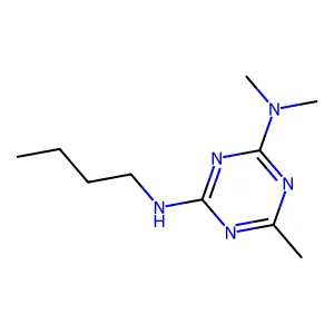 4-N-butyl-2-N,2-N,6-trimethyl-1,3,5-triazine-2,4-diamine structure